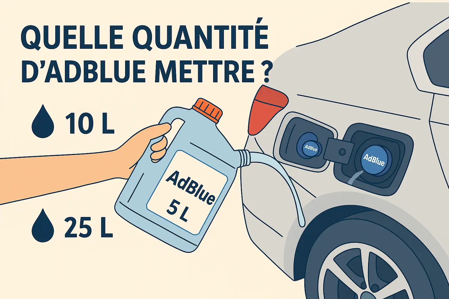 Quelle quantité d’AdBlue mettre dans son véhicule ?