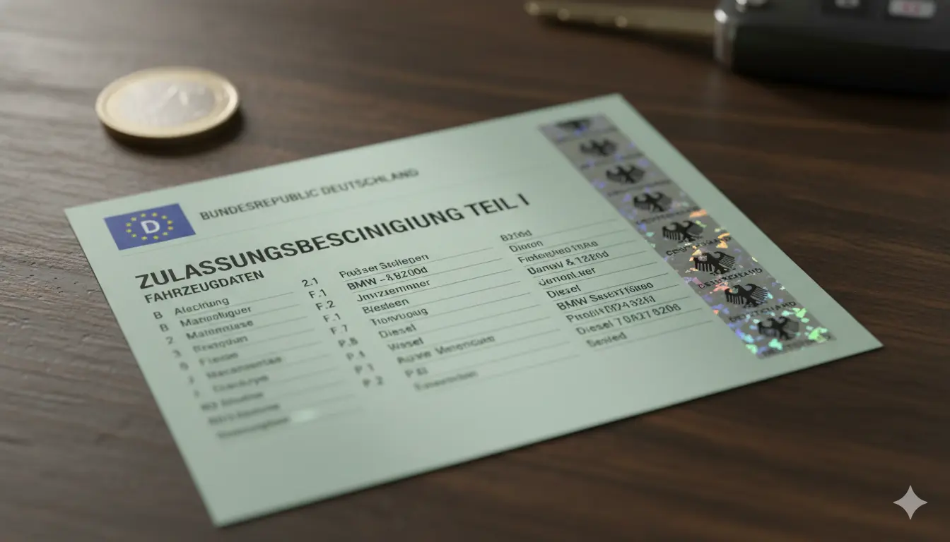 Comment comprendre une carte grise allemande ?