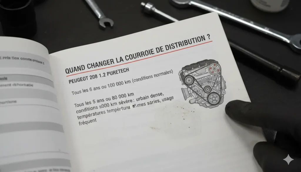 changement de courroie de distribution sur une 208 1.2 PureTech