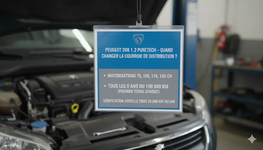 changer la courroie sur une 208 1.2 PureTech