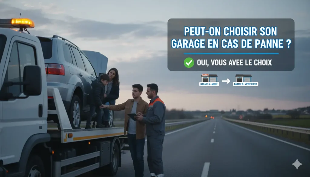 choisir un garage avec votre assurance auto en cas de panne