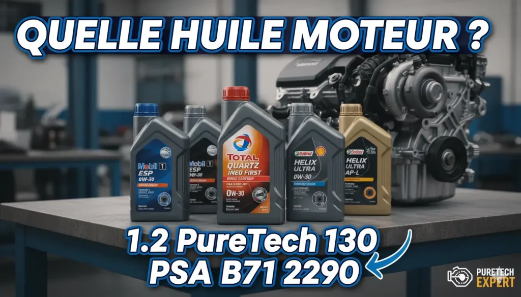 huile recommandée pour un moteur 1.2 PureTech 130 par le constructeur