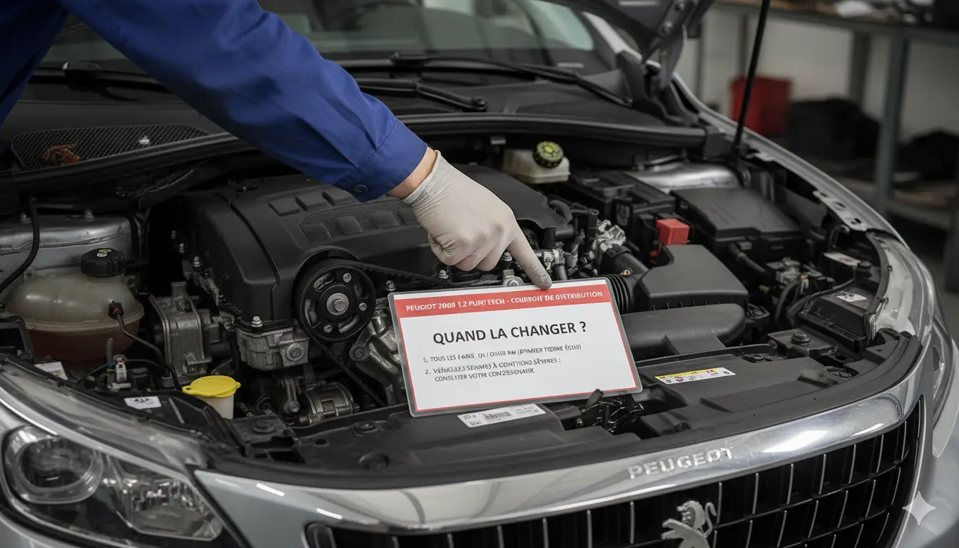Quand changer la courroie de distribution d&rsquo;une Peugeot 2008 1.2 PureTech ?