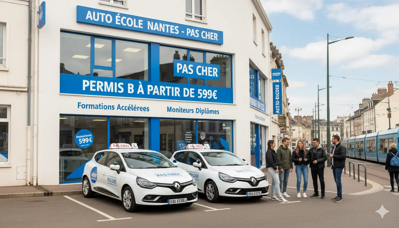 Quelle auto-école pas chère choisir à Nantes ?