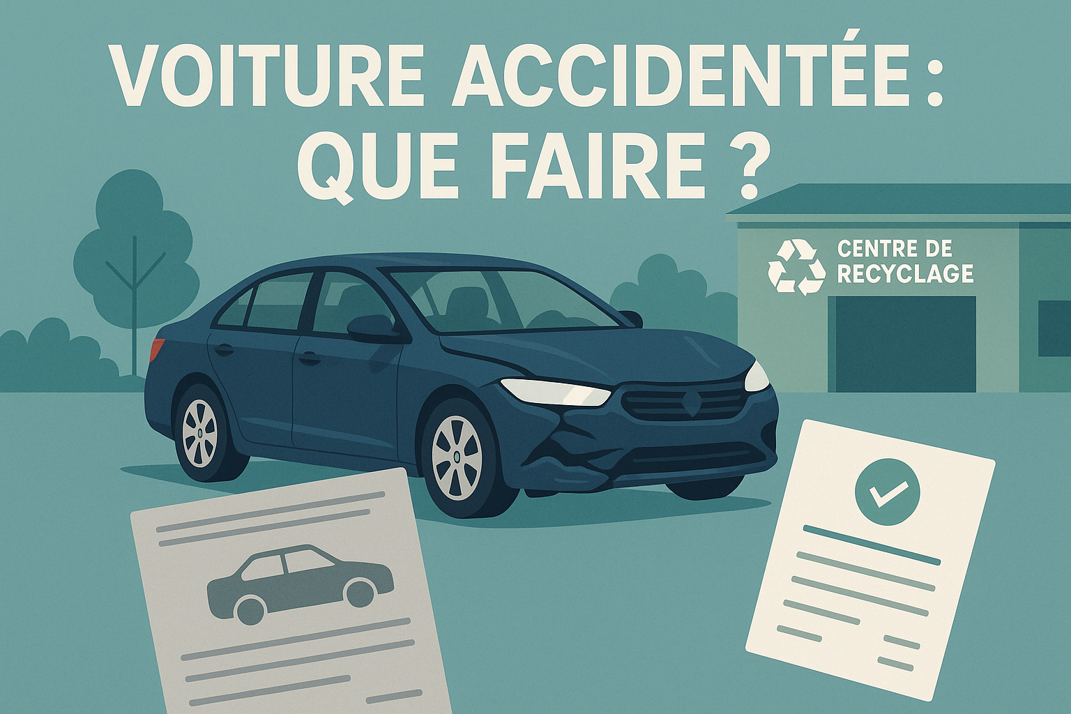 Comment se débarrasser de sa voiture accidentée facilement et légalement