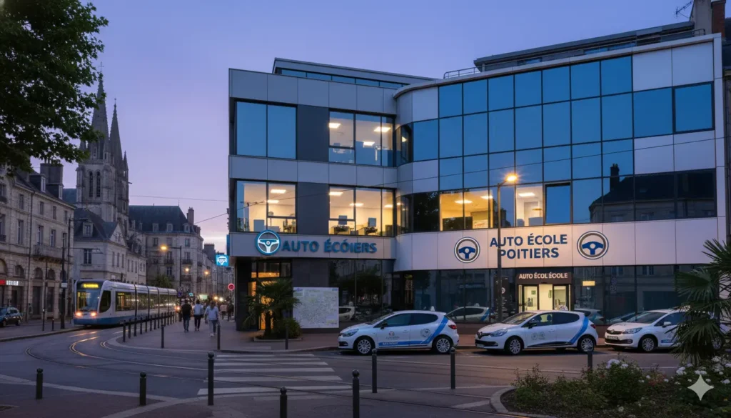 auto école traditionnelle ou en ligne à Poitiers