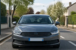 Voiture banalisée équipée d'un discret radar dans la calandre pour apprendre comment reconnaître une voiture radar en ville.